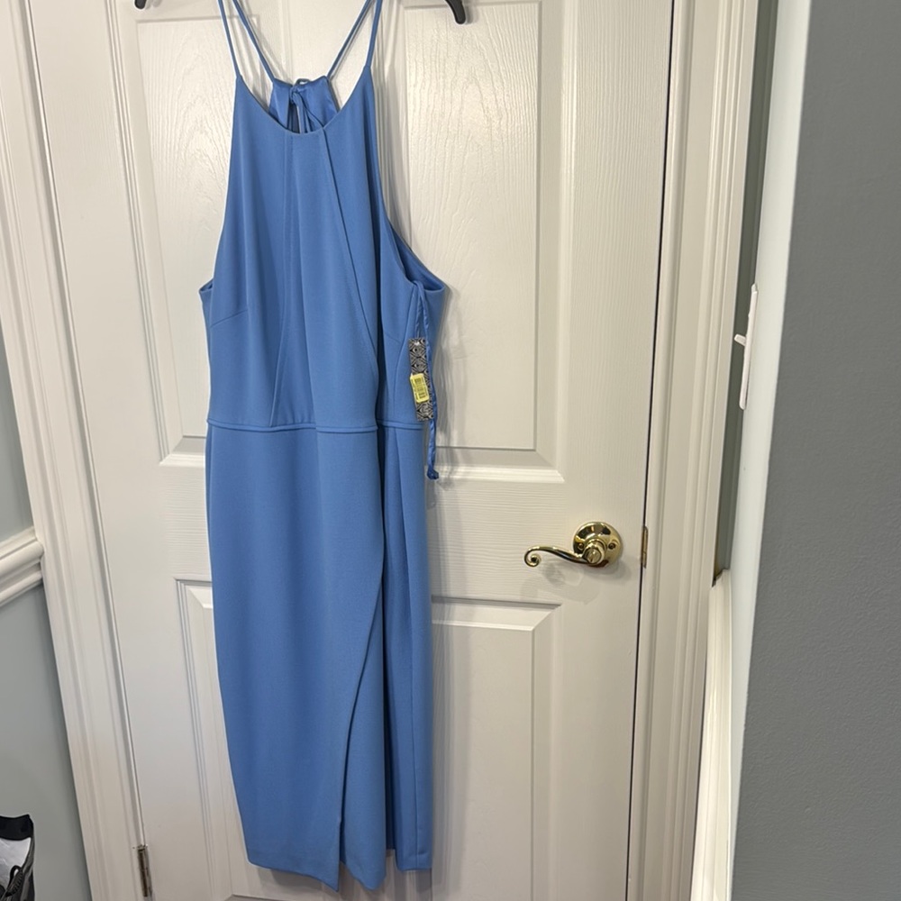 NWT Gianni Bini SIZE 10 Elegant Blue Sleeveless Dress
